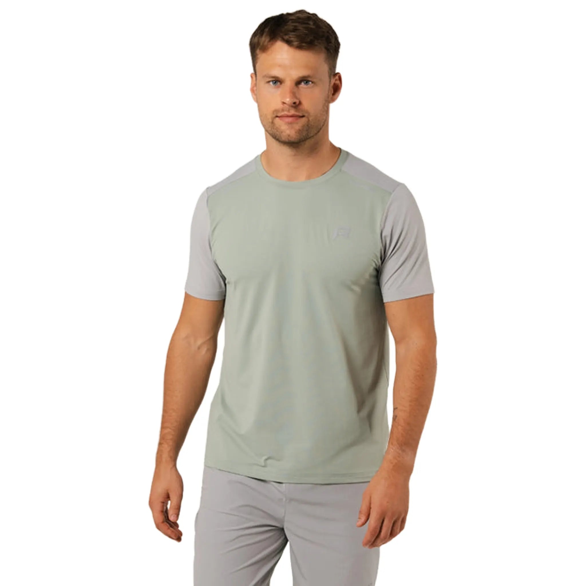 Front View of Reprimo Flight Iceberg Sleet T-Shirt